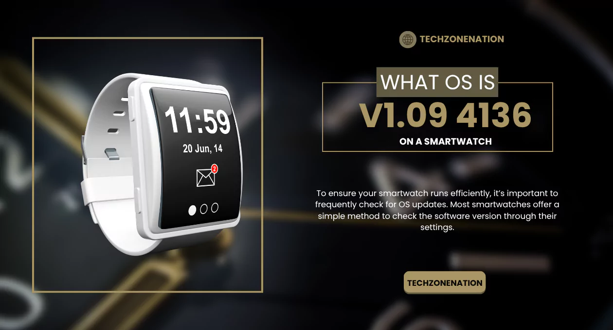 What OS is V1.09 4136 on a Smartwatch? Understanding the Software Version