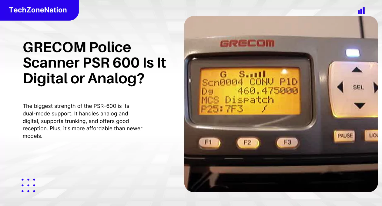 GRECOM Police Scanner PSR 600 Is It Digital or Analog? Full Breakdown and Features