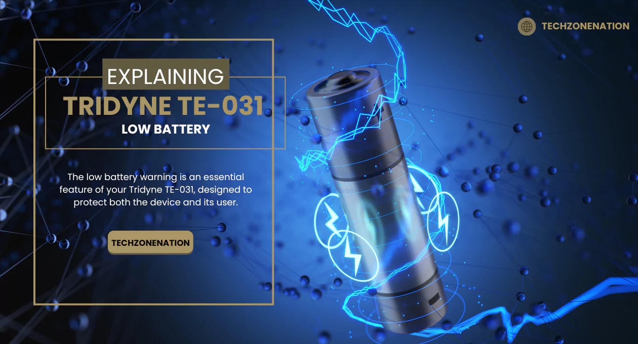 Understanding and Fixing Tridyne TE-031 Low Battery Warning: Reasons, Solutions, and Smart Ways to Boost Battery Life